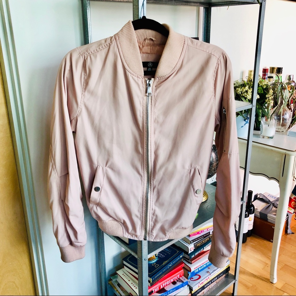Missguided pale pink bomber jacket! 🎀